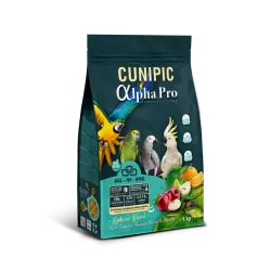 CUNIPIC ALPHA PRO PARROT NATURAL 1 KG.