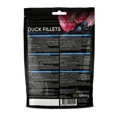 SAVORY JERKY ADULT DOG DUCK 100G