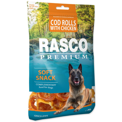 RASCO PREMIUM KRĄŻKI Z DORSZA Z KURCZAKIEM 500G