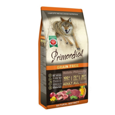 PRIMORDIAL GRAIN FREE DOG ADULT WILD BOAR&LAMB 12KG