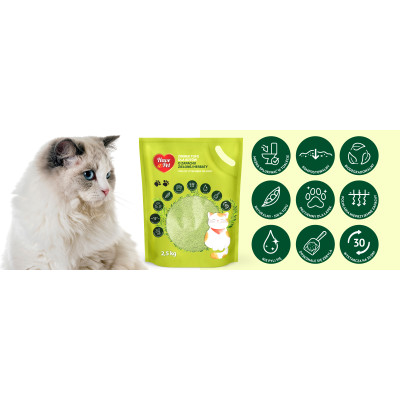 HAVE A PET ŻWIREK TOFU ZIELONA HERBATA 2,5 KG