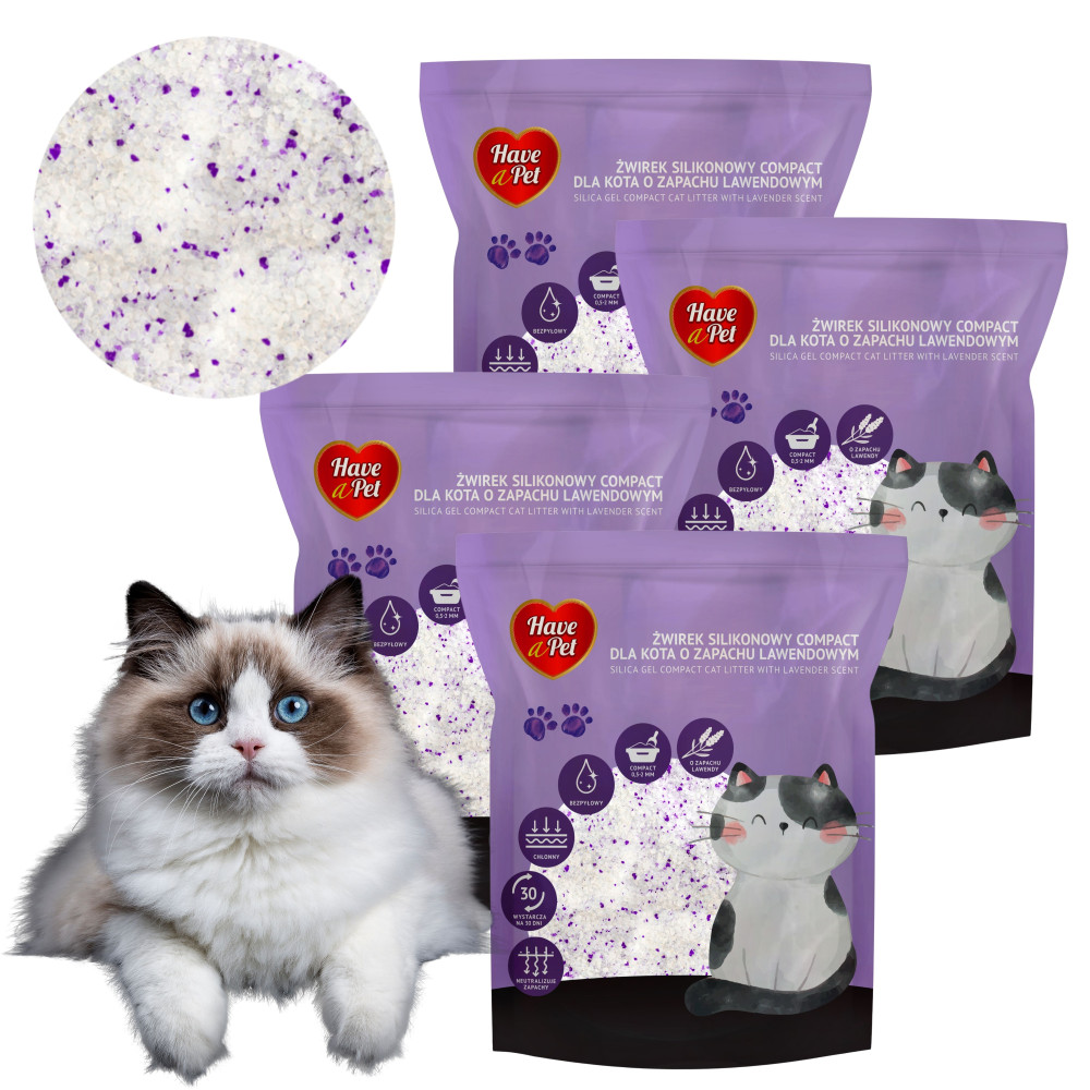 HAVE A PET ŻWIREK SILIKON LAWENDA COMPACT 4x3,8L