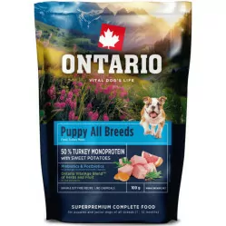 ONTARIO PUPPY & JUNIOR ALL BREEDS MONOPROTEIN TURKEY 100G