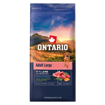 ONTARIO ADULT LARGE JAGNIĘCINA 12 KG