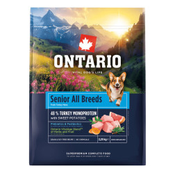 ONTARIO SENIOR ALL BREEDS MONOPROTEIN INDYK 2,25 KG