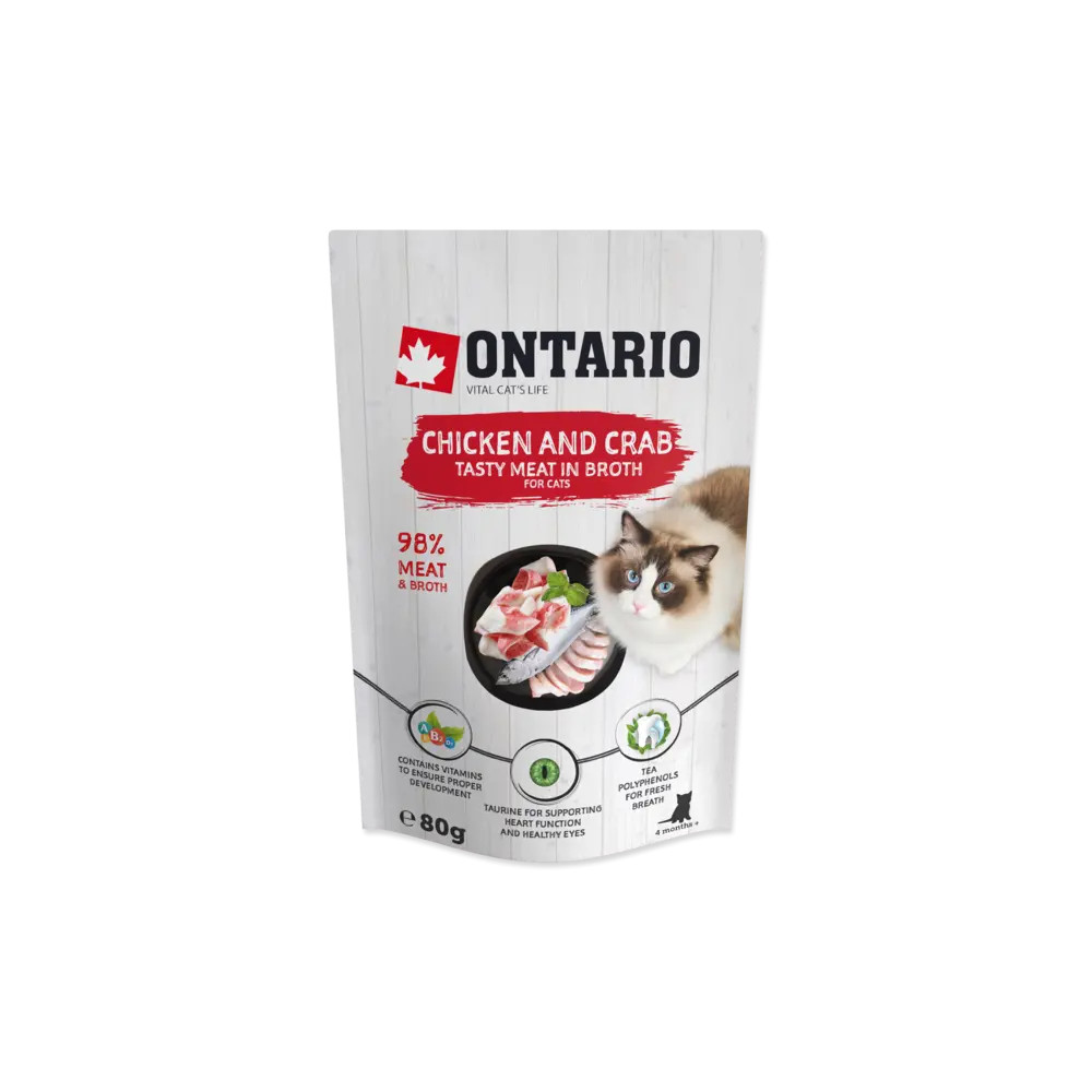 ONTARIO CAT KURCZAK I KRAB W ROSOLE 80G