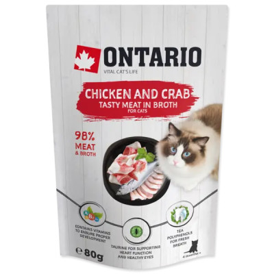 ONTARIO CAT KURCZAK I KRAB W ROSOLE 80G