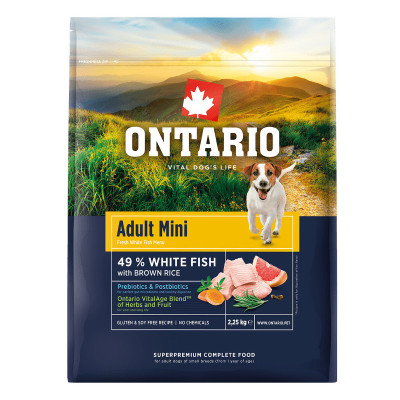 ONTARIO ADULT MINI RYBA 2,25 KG