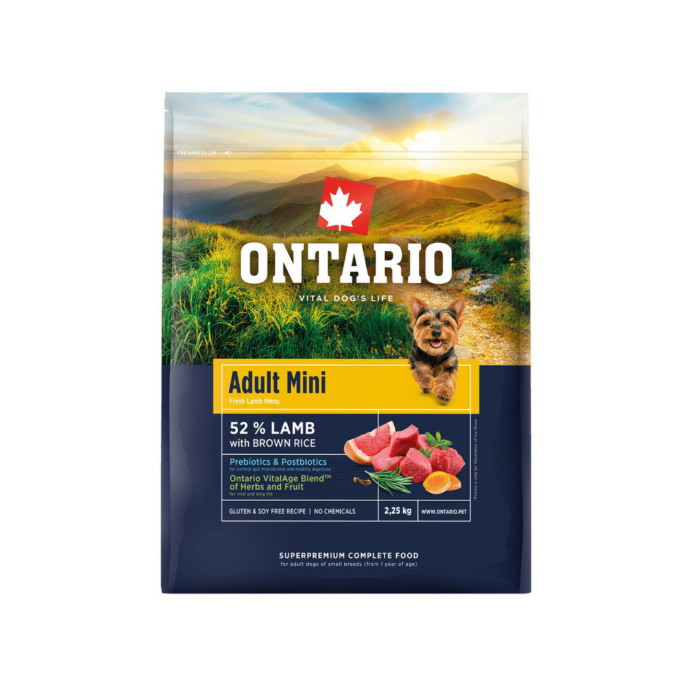 ONTARIO ADULT MINI JAGNIĘCINA 2,25 KG