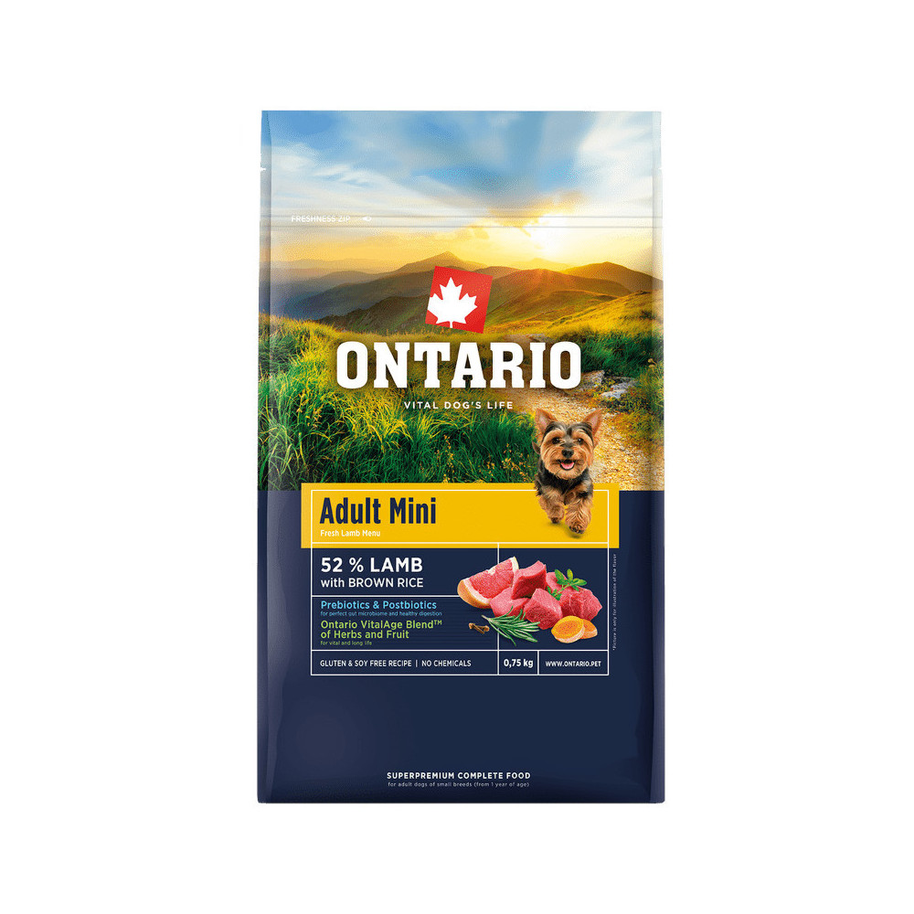 ONTARIO ADULT MINI JAGNIĘCINA 750G