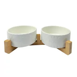 HAVE A PET MISKA CERAMICZNA 2x850ml SZARA