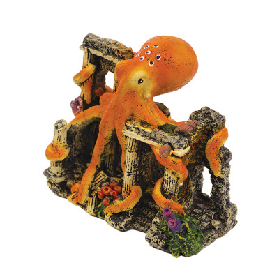 AQUAEL OŚMIORNICA OZDOBA DO AKWARIUM 14X8X12 CH-10161