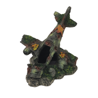 AQUAEL SAMOLOT OZDOBA DO AKWARIUM 17.5X12.5X13 CH-22648