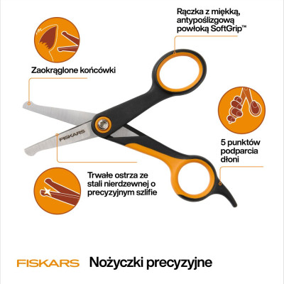 FISKARS NOŻYCZKI BEZPIECZNE