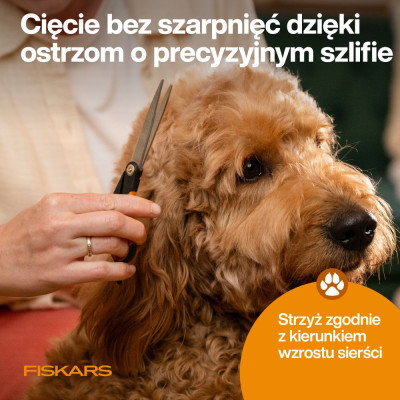 FISKARS NOŻYCZKI PROSTE PIES I KOT