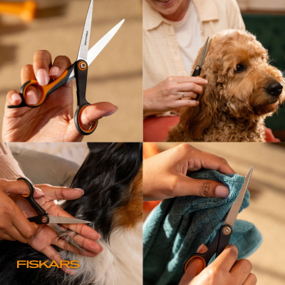 FISKARS NOŻYCZKI PROSTE PIES I KOT