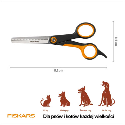 FISKARS DEGAŻÓWKI DO CIENIOWANIA PIES I KOT