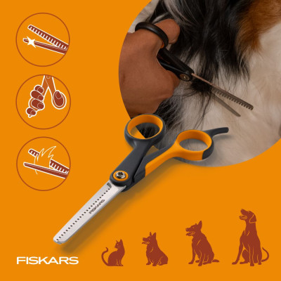 FISKARS DEGAŻÓWKI DO CIENIOWANIA PIES I KOT