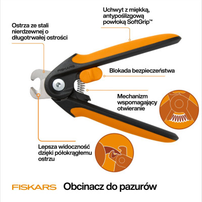 FISKARS OBCINACZ DO PAZURÓW