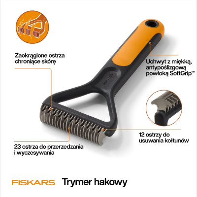 FISKARS TRYMER HAKOWY DO KOŁTUNÓW
