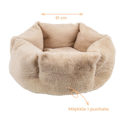 HAVE A PET LEGOWISKO PUFFY BIAŁE 51X51X21CM