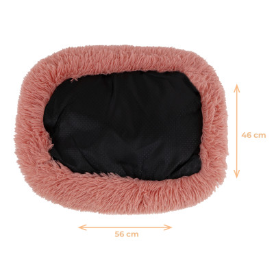 HAVE A PET LEGOWISKO FLUFFY RÓŻOWE 56X46X6CM