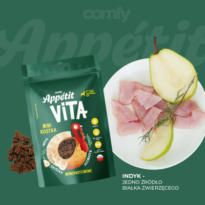 COMFY APPETIT VITA KOSTKA MINI INDYK 80G