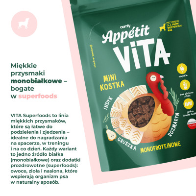 COMFY APPETIT VITA KOSTKA MINI INDYK 80G