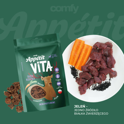 COMFY APPETIT VITA KOSTKA DUŻA JELEŃ 80G