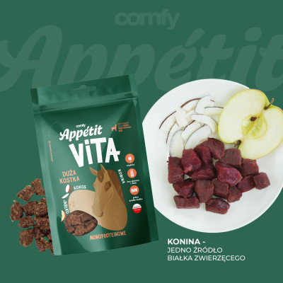 COMFY APPETIT VITA KOSTKA DUŻA KONINA 80G