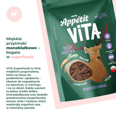 COMFY APPETIT VITA KOSTKA DUŻA JELEŃ 80G
