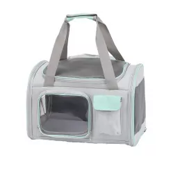 HAVE A PET TORBA SKY SZARA/ZIELONA 42X25X28
