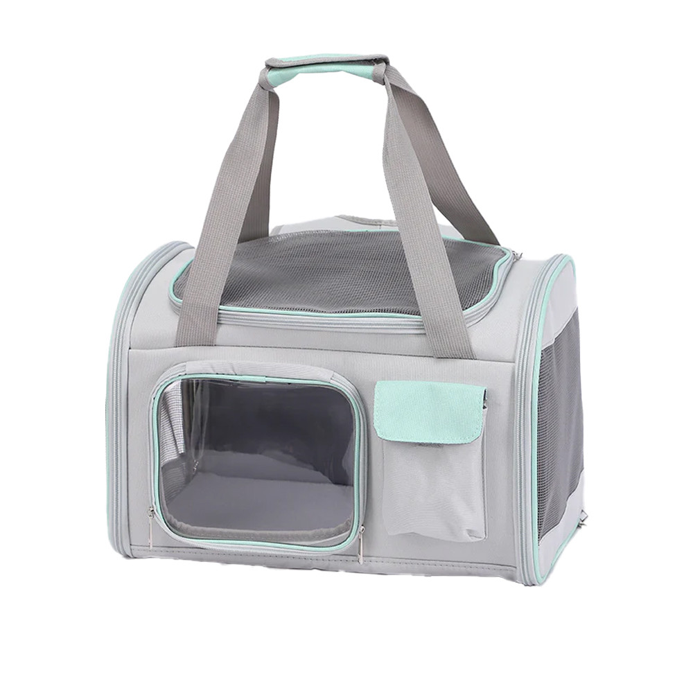 HAVE A PET TORBA SKY SZARA/ZIELONA 42X25X28