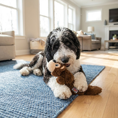 KONG SCRUNCH KNOTS SQUIRREL M/L