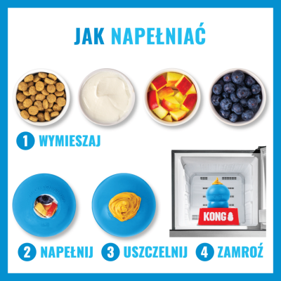 KONG ZABAWKA DLA PSA PUPPY RÓŻNE KOLORY XS