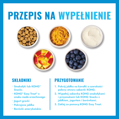 KONG PUPPY STAFF-A-BALL RÓŻNE RODZAJE M