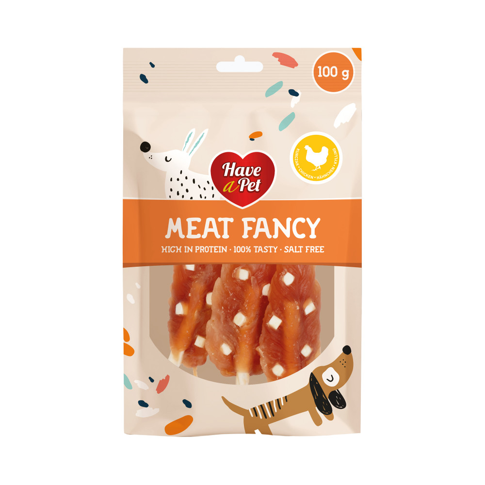 HAVE A PET FANCY PAŁKI PIERŚ KURCZAK Z SEREM 100g