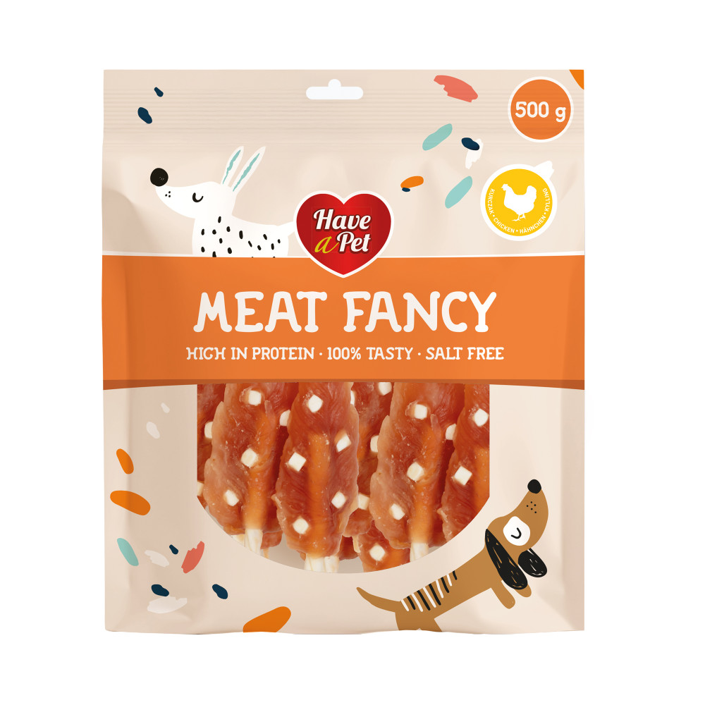 HAVE A PET FANCY PAŁKI PIERŚ KURCZAK Z SEREM 500g