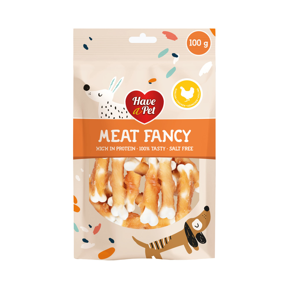 HAVE A PET FANCY KOSTKI Z KURCZAKIEM 100G