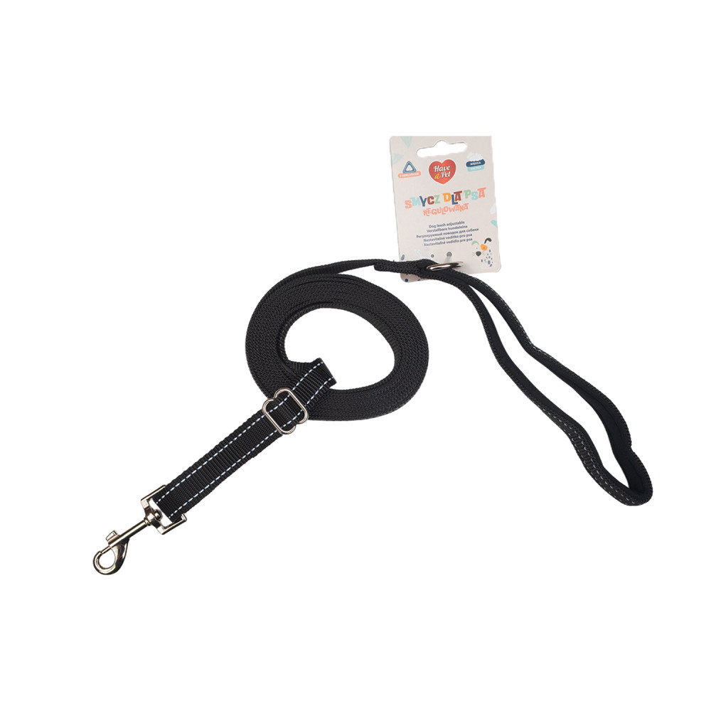 HAVE A PET SMYCZ BASIC REGULOWANA CZARNA 2x160-300CM