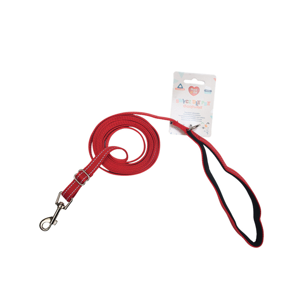 HAVE A PET SMYCZ BASIC REGULOWANA CZERW 1,5x160-300CM