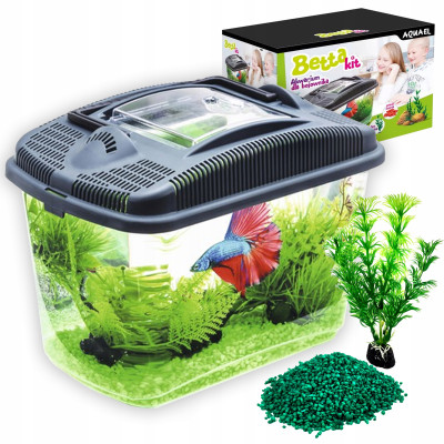 BETTA KIT AKWARIUM TRANSPORTOWE DLA BOJOWNIKA  3 LITRY