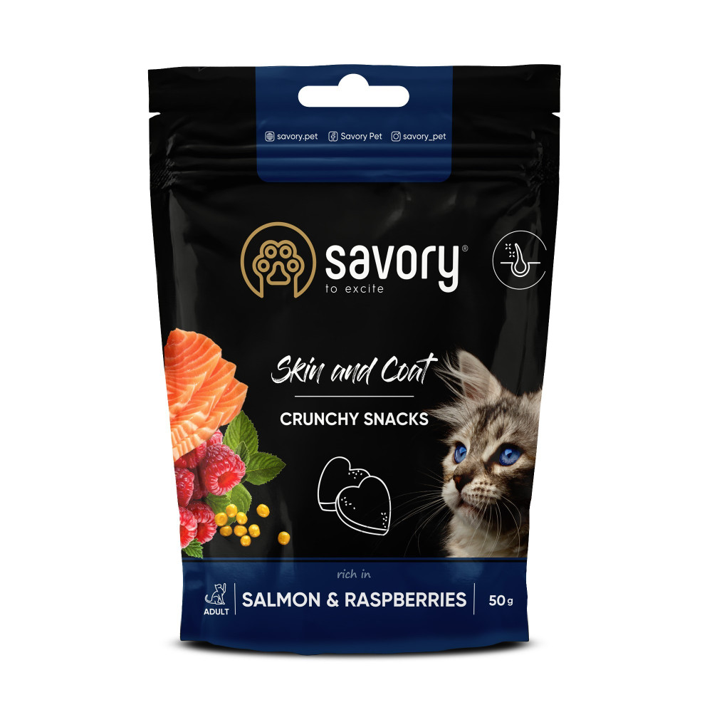SAVORY CRUNCHY SKIN&COAT SALMON 50G