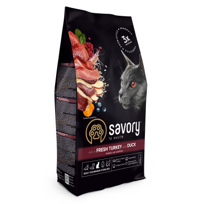 SAVORY ADULT CAT STERILIZED FRESH DUCK&TURK 400G