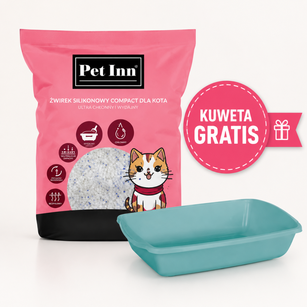 PET INN ŻWIREK SILIKON COMPACT 30 L + KUWETA GRATIS