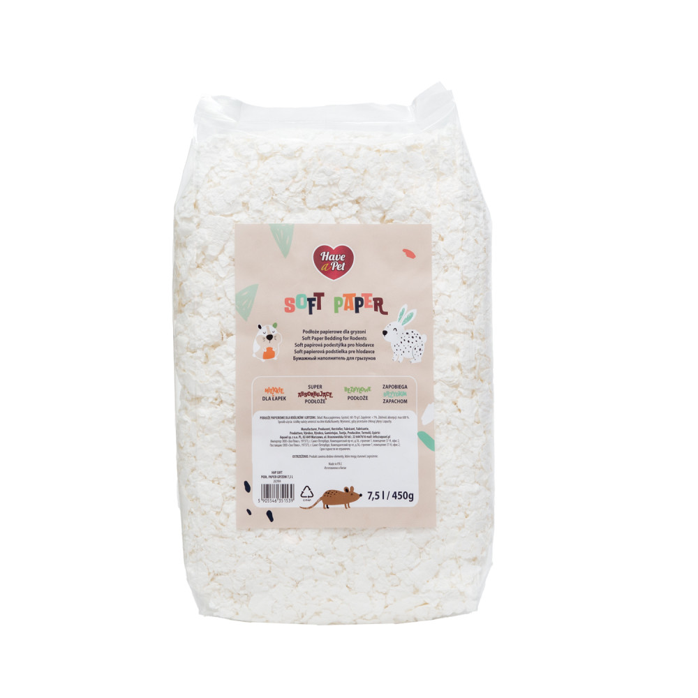 HAVE A PET SOFT PODŁOŻE PAPIEROWE DLA GRYZONI 7,5L