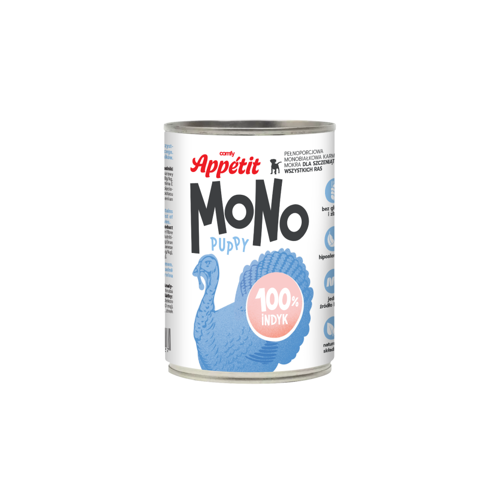 COMFY APPETIT MONO PUPPY INDYK 400G