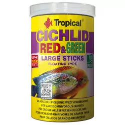 TROPICAL CICHLID RED&GREEN LARE STICKS 1000ML/300G