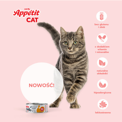 COMFY APPETIT MONO CAT INDYK 85G