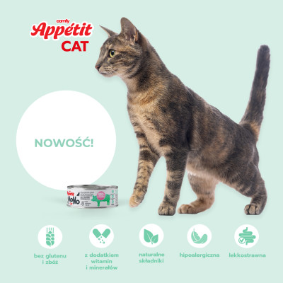 COMFY APPETIT MONO CAT WIEPRZOWINA 85G